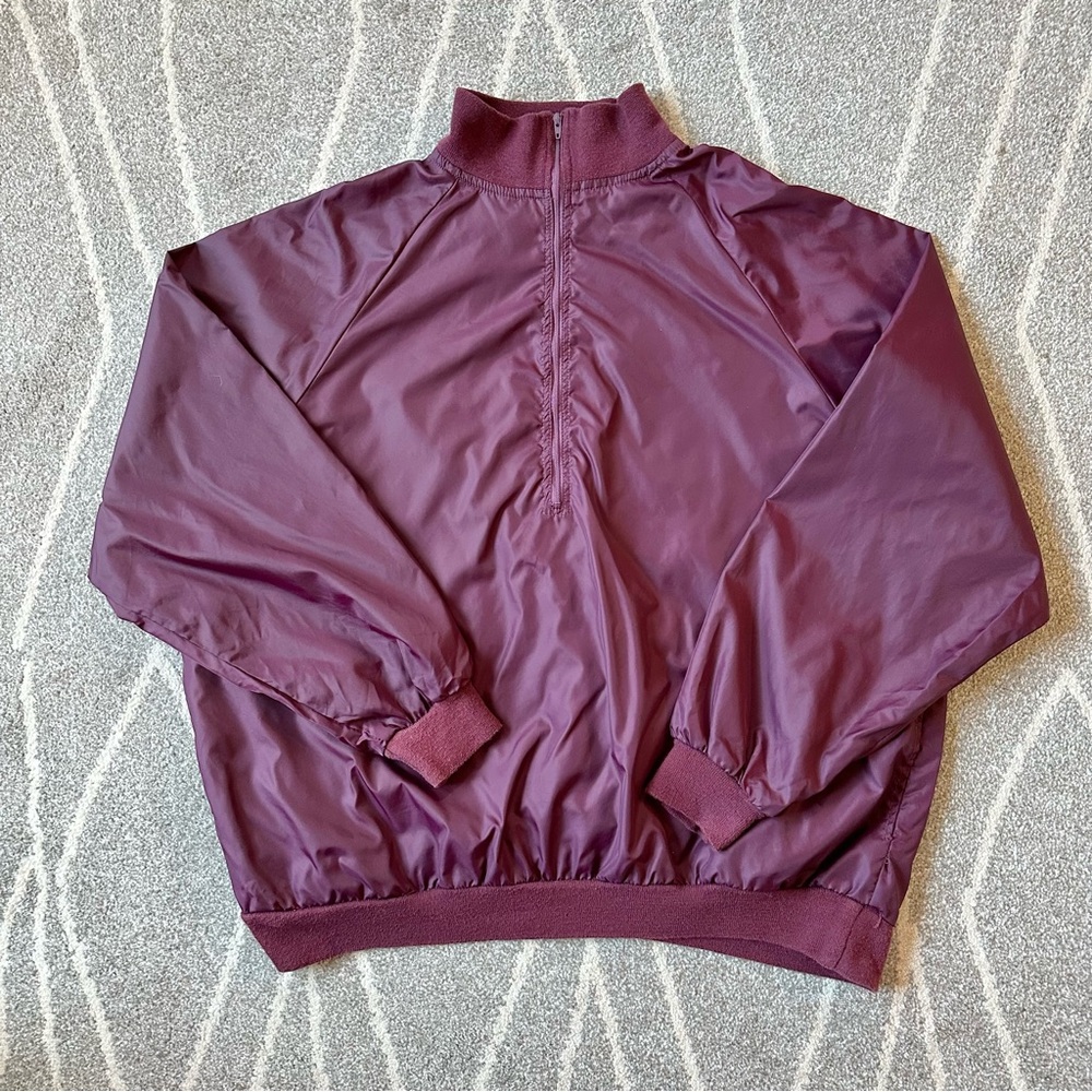 In Play Vintage 80s 90s Maroon Lightweight Windbreaker Jacket